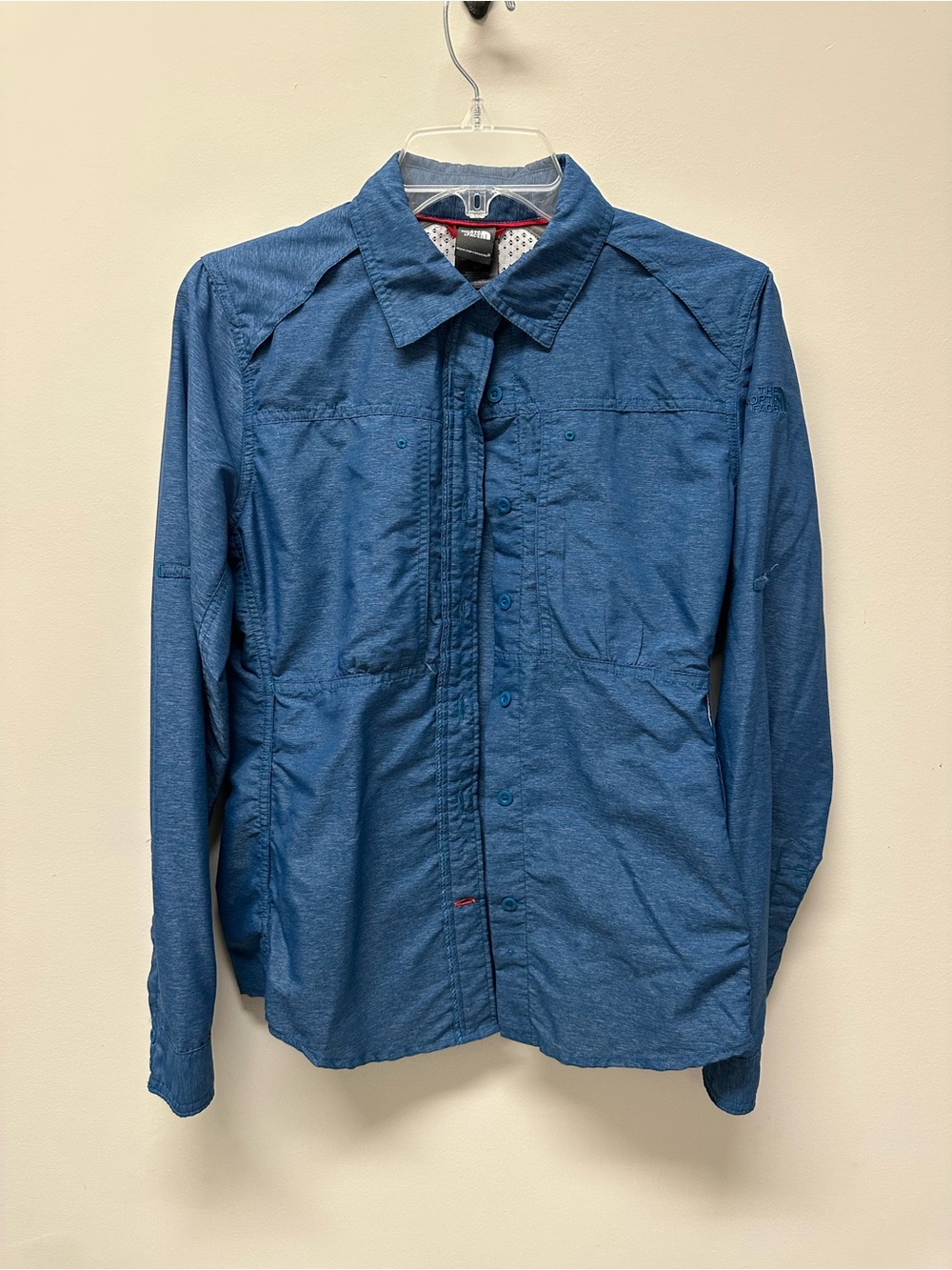 The North Face Blue Long-Sleeve Button-Down Shirt
